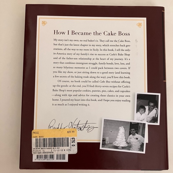 Autobiography Cookbook Cake Boss Stories and Recipes Buddy Valastro TV Celebrity - Picture 2 of 11
